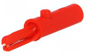 R8-E1A-R, Зажим "крокодил", 3А, 60ВDC, красный, Диап.захвата: макс.6мм R8-E1A-R, Зажим "крокодил", 3А, 60ВDC, красный, Диап.захвата: макс.6мм
