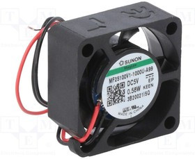MF25100V1-A99-A, Вентилятор осевой; 5ВDC; 25x25x10мм; 5,94м3/ч; 23дБА; Vapo