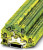 3038480, STTBS 2.5-PE Series Green/Yellow DIN Rail Terminal Block, Double-Level, Spring Clamp Termination