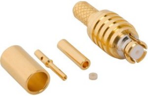 SMP-FS-C19, SMP STRAIGHT CRIMP PLUG FOR RG-178 AND RG-196 CABLE, 50 OHM 94AC8433 SMP-FS-C19, SMP STRAIGHT CRIMP PLUG FOR RG-178 AND RG-196 CABLE, 50 OHM 94AC8433
