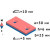 Неодимовый магнит прямоугольник 50х25х6 мм с двумя зенковками 5/10 мм