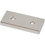 Неодимовый магнит прямоугольник 50х25х6 мм с двумя зенковками 5/10 мм