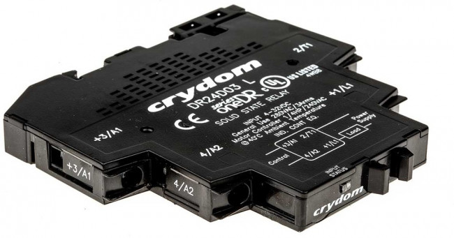 DR24D03, DR24D03 Series Solid State Interface Relay, 32 V dc Control, 3 A Load, DIN Rail Mount