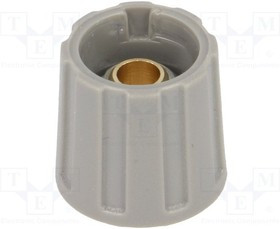 A2516638, Ручка, без указателя, ABS, dоси: 6,35мм, d16x15,5мм, серый