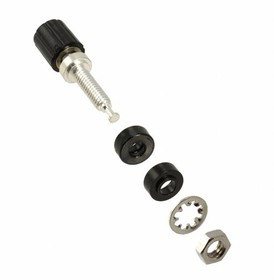 2439-0, Test Plugs &amp; Test Jacks MINI BIND POST, TIN PL (BLACK)