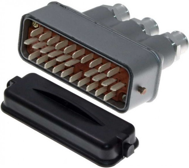 РП14А-30Ш6, вилка кабельная прямая без крышки (88-92год)