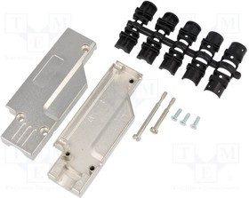 DCMR37-FK-K, Корпус для разъемов D-Sub, D-Sub 37pin,D-Sub HD 62pin, UNC4-40