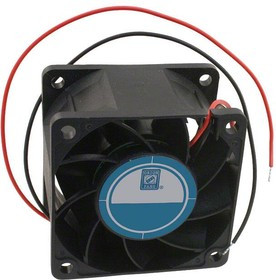 OD6038-12HB-VXC, DC Fans DC Vane Axial Fan, High Static Pressure, 60x60x38mm, 12VDC, 61CFM, Ball, Wire