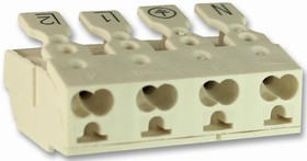 CPW4A, Разъем Lighting, 4 контакт(-ов), Гнездо, Гнездо, 10 мм, Push In, 4 ряд(-ов)