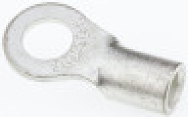 8-6, R Uninsulated Ring Terminal, 6mm Stud Size, 6.6mm² to 10.5mm² Wire Size
