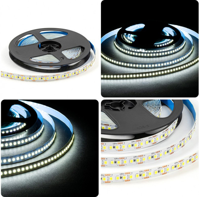 LSE-290 Светодиодная лента 12В, 9,6Вт/м, smd5630, 60д/м, IP20, 27Лм/чип, подложка 10мм, 5м, 6500К.