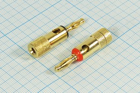 Переходник:штекер питания BANANA 4мм на гнездо BANANA и боковое гнездо для кабеля до 5мм, чёрный, № 1278 B шт BANANA 4-гн BANANA-гн d5\\чер\