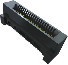 HSEC8-120-01-S-DV-K-TR, HSEC8-DV Series Vertical Female Edge Connector, Surface Mount, 40-Contacts, 0.8mm Pitch, 2-Row