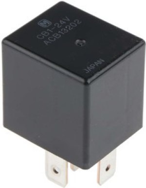 CB124, Plug In Automotive Relay, 24V dc Coil Voltage, 20A Switching Current, SPDT CB124, Plug In Automotive Relay, 24V dc Coil Voltage, 20A Switching Current, SPDT