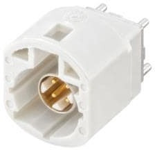 D4S12H-40MA5-B, RF Connectors / Coaxial Connectors Straight Plug PCB w/Housing T&amp;R White