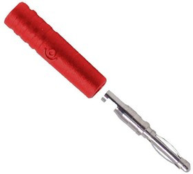 CT3098-2, Test Plugs &amp; Test Jacks 2mm Banana Plug, DIY Solder - Press-fit Insl., Red