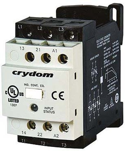 DRC3P48D433R, Contactors - Solid State 4.8A 480VAC 3Phs 1NO+1NC EMR, RN, 3L DRC3P48D433R, Contactors - Solid State 4.8A 480VAC 3Phs 1NO+1NC EMR, RN, 3L