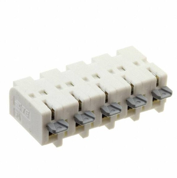 2318582-5, Съемная клеммная колодка, 8 мм, 5 вывод(-ов), 24AWG до 18AWG, Poke In, 5 А