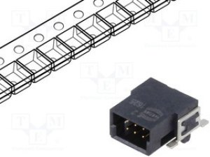 15150062601333, Разъем плата-плата, "папа", PIN 6, 1,27мм, Серия har-flex, 2,3А 15150062601333, Разъем плата-плата, "папа", PIN 6, 1,27мм, Серия har-flex, 2,3А
