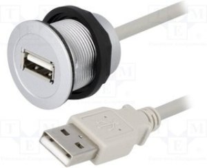 09454521920, Гнездо USB, 22мм, har-port, -25-70°C, d22,3мм, IP20, Дл: 0,5м 09454521920, Гнездо USB, 22мм, har-port, -25-70°C, d22,3мм, IP20, Дл: 0,5м