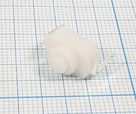 Выключатель кнопочный, с фиксацией 220В/1А, цвет белый; №10875 ПКн 12x 8x 8\220\ 1,0\ON-OFF\\ бел\2C