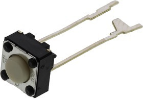 B3F-6000, Микропереключатель, 1, SPST-NO, 0,05A/24ВDC, THT, 0,98Н, 6x6мм