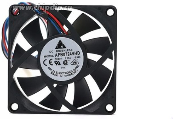 Вентилятор Delta Electronics AFB0724VHD 70x20мм 24V 3.84W 0.27A