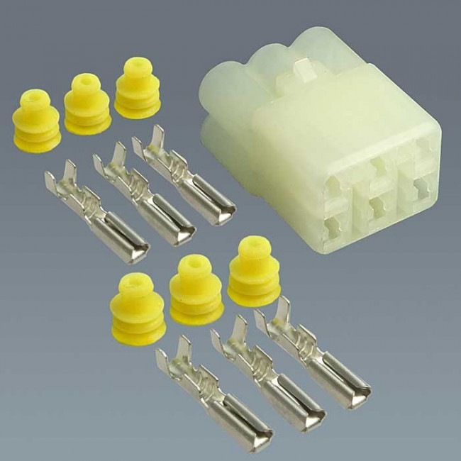 DJ7065F-2.2-21, Разъем авт. соединитель DJ7065F-2.2-21, 12/ 24 (DC) В