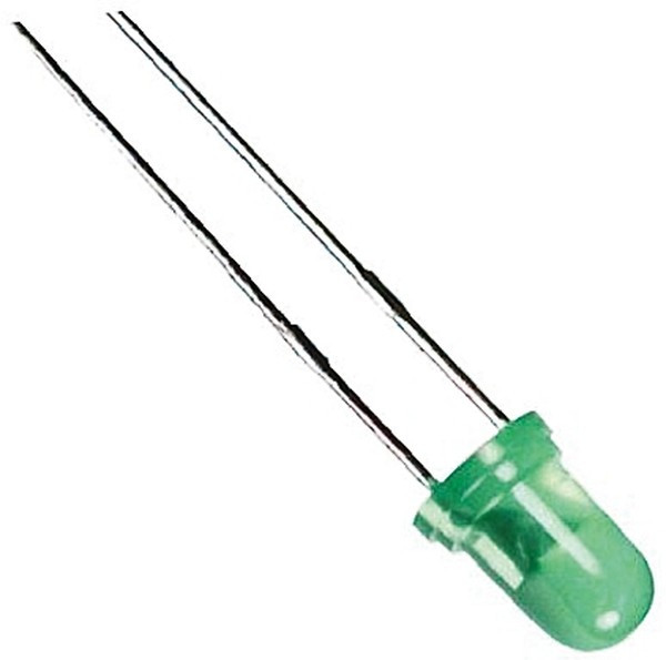 L-934SGD-12V (L-7104SGD-12V), Светодиод зеленый 60° d=3мм 20мКд 568нМ 12В