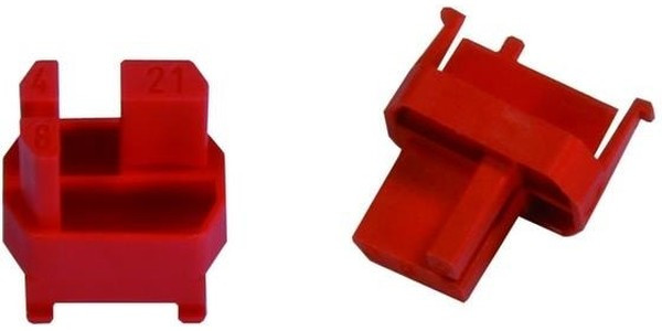 17790000018, Connector Accessories Coding Key Straight Plastic Red