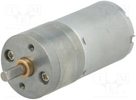 POLOLU-3251, Двигатель: DC, с редуктором, LP, 12ВDC, 1,1А, Ось: D профиль, 20,4: 1