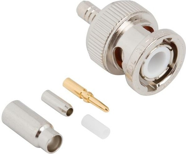 031-315-1005, RF/COAXIAL, BNC PLUG, STRAIGHT, 50 OHM, CRIMP