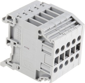 1SNA115409R2600, Distribution Block, 5 Way, 4mm², 32A, 800 V, Grey