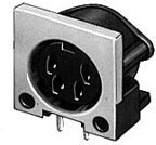 62PC8FS, Circular DIN Connectors 8P R/A SHLD CONN