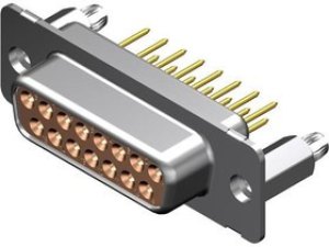 173109-2261, D-Sub Standard Connectors FCT DSUB STR PC RCPT 09 PN W/SNAPIN