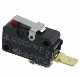 D3V-163-3C5, Микропереключатель SNAP ACTION; с рычагом; SPST-NO; 16A/250ВAC D3V-163-3C5, Микропереключатель SNAP ACTION; с рычагом; SPST-NO; 16A/250ВAC