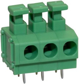 CSTBP500/3, Клеммная колодка типа провод к плате, 5 мм, 3 вывод(-ов), 28 AWG, 16 AWG, 1.3 мм², Вставной
