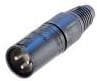 NC6MX-BAG, XLR Connectors 6P M CBLE END X SER BLACK/SILVER