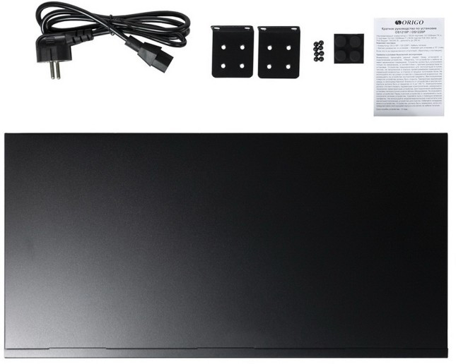 Неуправляемый PoE-коммутатор ORIGO OS1218P/190W/A1A 16x100Base-TX PoE+, 2x1000Base-T, PoE-бюджет 190 Вт, корпус металл