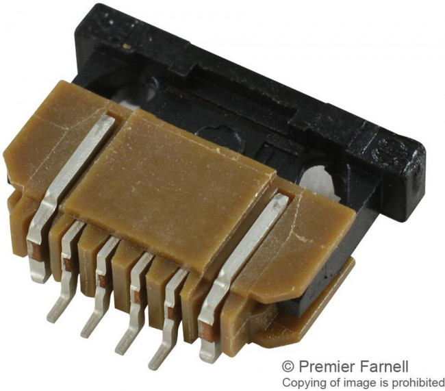 SFW4R-1STE1LF, FFC &amp; FPC Connectors 4P SIDE SMT ZIF LOWER CONTACT