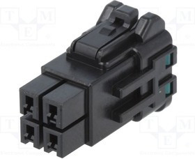 DF63WA-4S-3.96C, Разъе провод-провод "мама" DF63W 3,96мм PIN 4 без контактов DF63WA-4S-3.96C, Разъе провод-провод "мама" DF63W 3,96мм PIN 4 без контактов