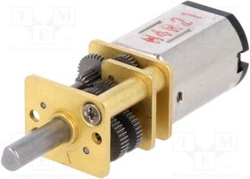 POLOLU-3057, Двигатель: DC, с редуктором, HPCB 12V, 12ВDC, 750мА, Ось: D профиль