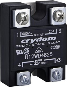 H12WD4890G, Solid State Relays - Industrial Mount SSR 90A 660VAC DC w/LED