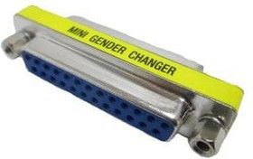 156-03102-E, D-Sub Adapters &amp; Gender Changers D-SUB Gender Changer 25 Pin Female-Female