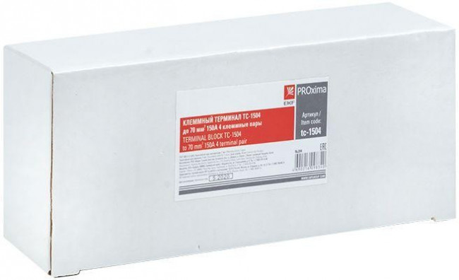 Терминал клеммный TC-1504 до 70кв.мм 150А 4 клеммные пары EKF tc-1504