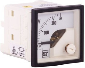 EQ44-V67X2N1CAW0ST, AC Analogue Voltmeter, 250V, 45 x 45 mm