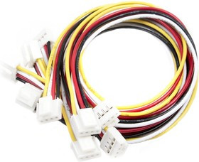 Grove - Universal 4 Pin Buckled 20cm Cable (5 PCs pack), Набор проводов соединительных (F-F) 5 штук