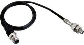 E2ES05S12CJB103MOMS, Inductive Sensor PNP, Make Contact (NO) 4kHz 30V 10mA 1.2mm IP67 Cable with M8 Plug, 300 mm E2E