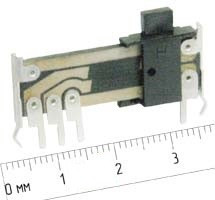 Резистор переменный движковый 100к\B\32мм\4C5x4\F-102G; №4525 РПдвиж 100к\B\32мм\4C5x4\F-102G\