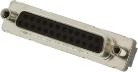 D25S24A4GV00LF, Conn D-Subminiature SKT 25 POS 2.76mm Solder ST Thru-Hole 25 Terminal 1 Port